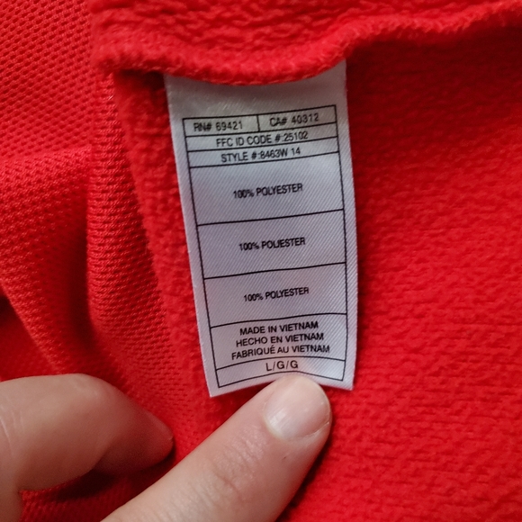 Calgary Stampeders Reebok Hoodie (2014), Red. - Picture 6 of 7